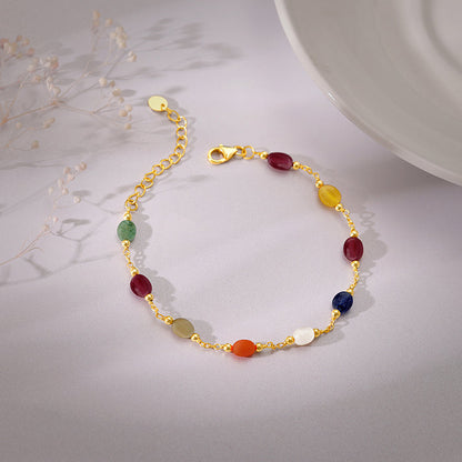 Golden Vivara Beaded Bracelet