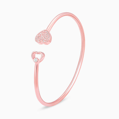 Rose Gold Dual Heart Bracelet