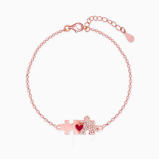 Rose Gold You Complete Me Bracelet