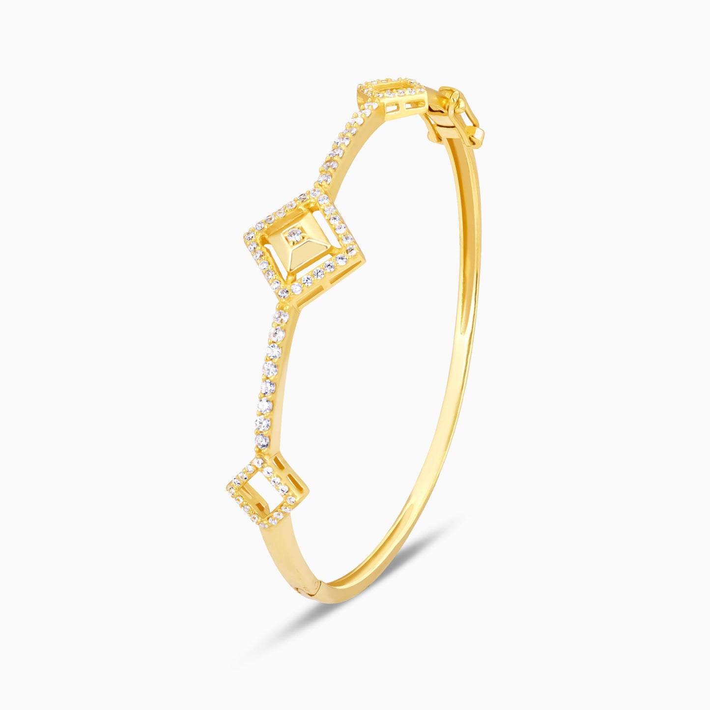 Golden Square Prism Signature Bracelet