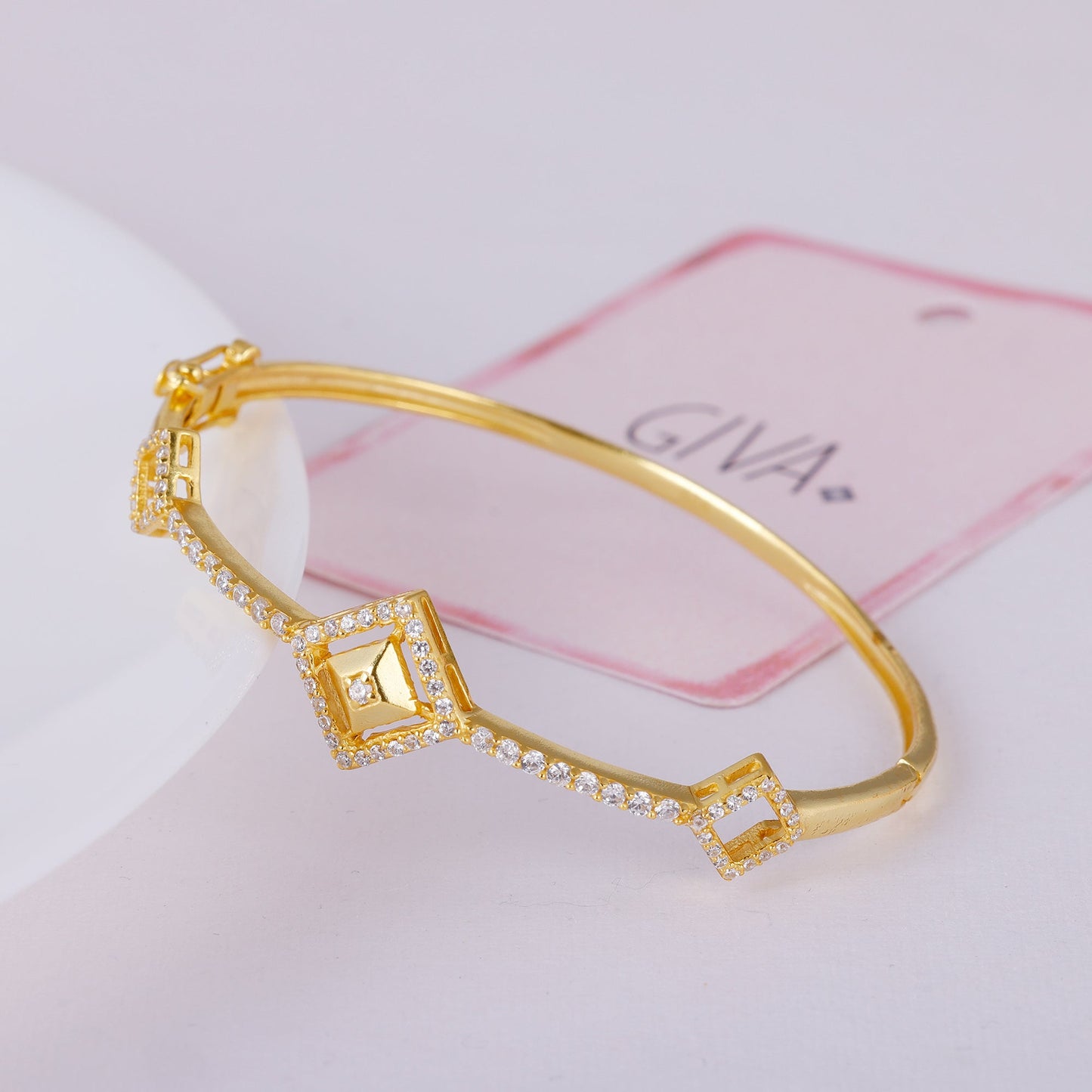 Golden Square Prism Signature Bracelet