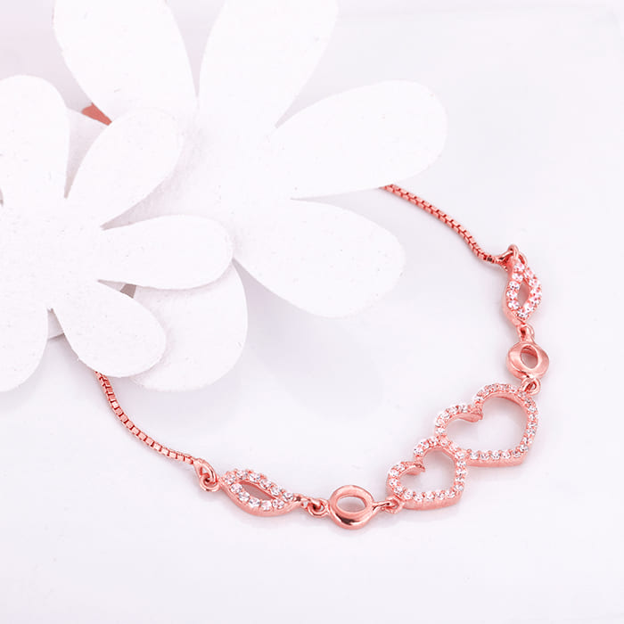 Rose Gold Bright Heart Bracelet