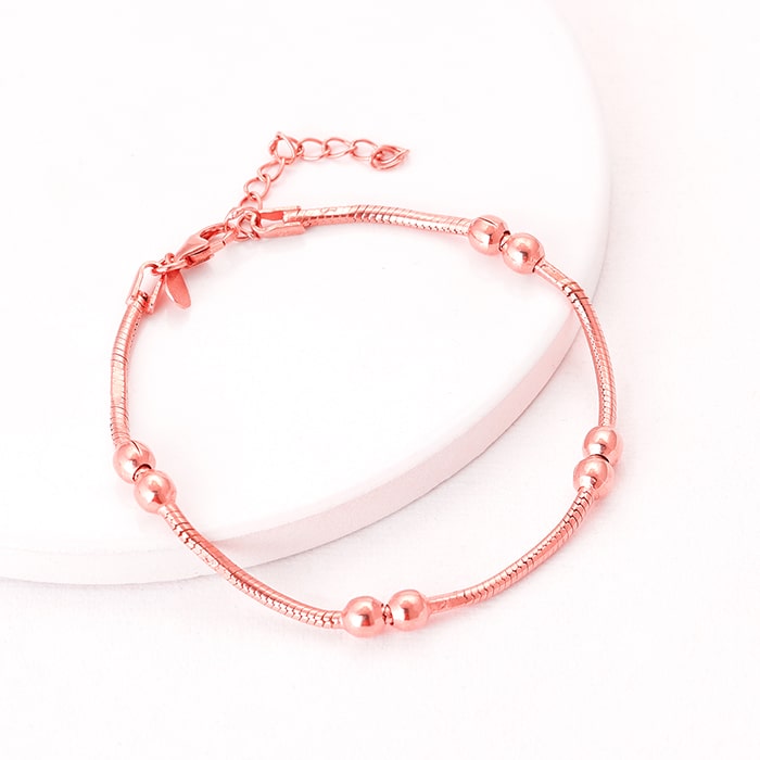 Rose Gold Beautiful Beads Bracelet