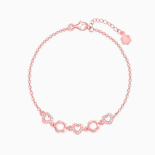 Rose Gold Loving Heart Bracelet