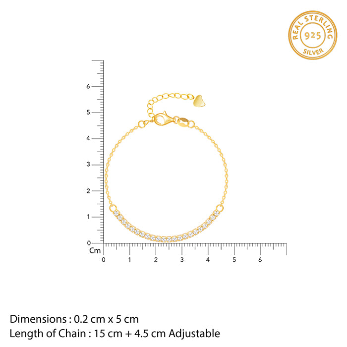 Golden Zircon Joy Tennis Bracelet