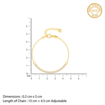 Golden Zircon Joy Tennis Bracelet