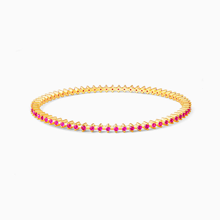 Golden Royal Pink Celebration Bangle