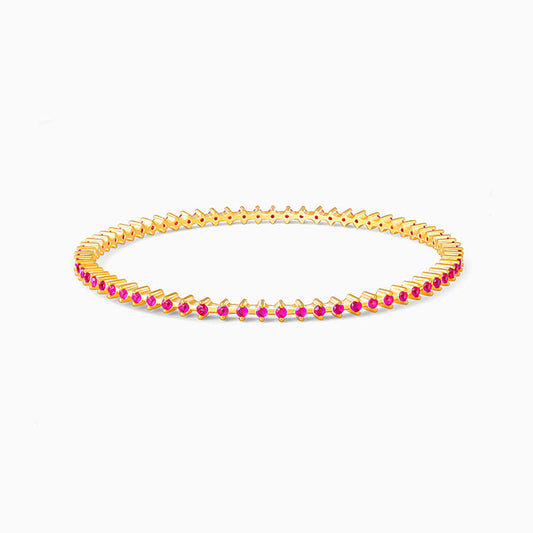 Golden Royal Pink Celebration Bangle