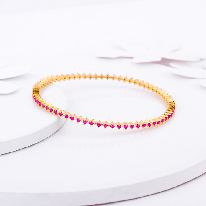 Golden Royal Pink Celebration Bangle