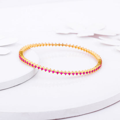 Golden Royal Pink Celebration Bangle