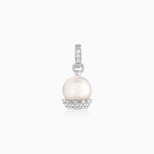 Silver My Pearl Basket Charm