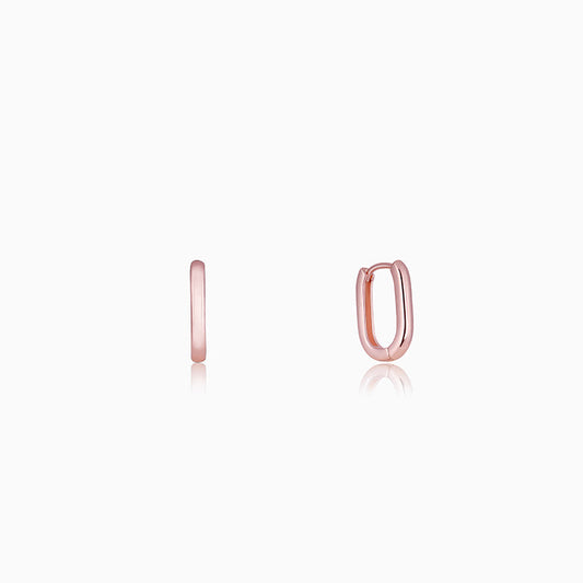 Rose Gold Loopy Hoop Earrings