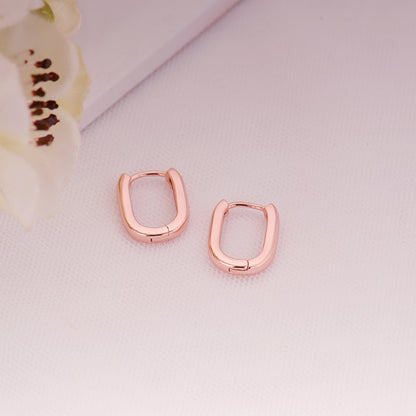 Rose Gold Loopy Hoop Earrings