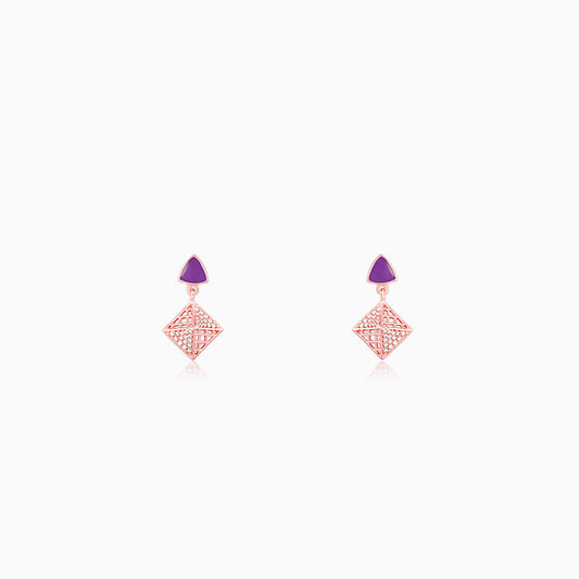 Rose Gold Love in Louvre Earrings