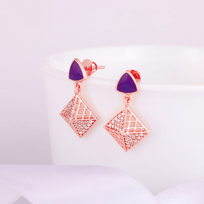 Rose Gold Love in Louvre Earrings