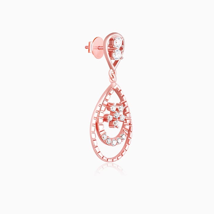 Rose Gold Royal Romance Earrings