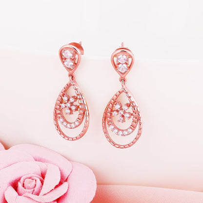 Rose Gold Royal Romance Earrings