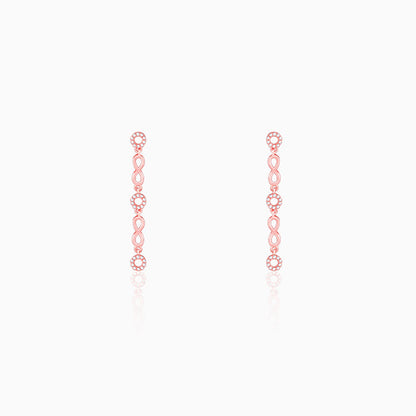 Rose Gold Infinite Connections Earrings