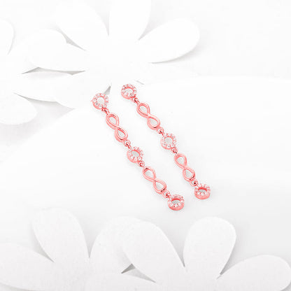 Rose Gold Infinite Connections Earrings