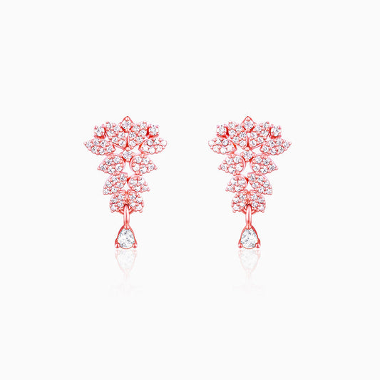 Rose Gold Party Wear Earrings