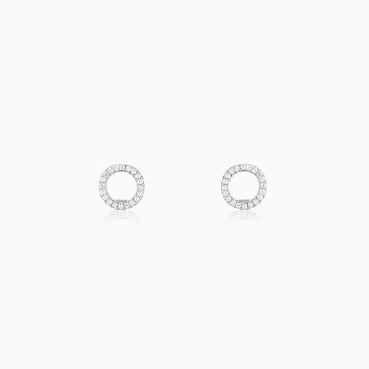 Silver Circle of Joy Earrings