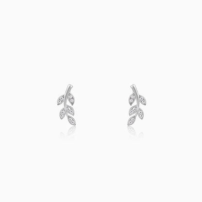 Silver Leaf Earrings