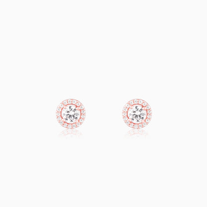 Rose Gold Seeking Solace Stud Earrings