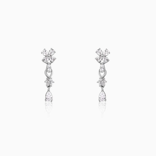 Silver Elegant Zircon Earrings