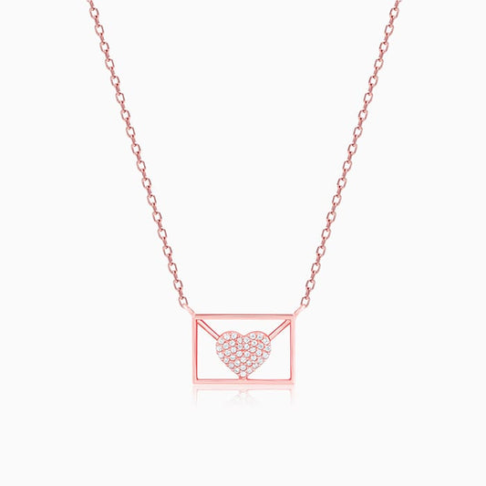 Rose Gold Love Letter Necklace