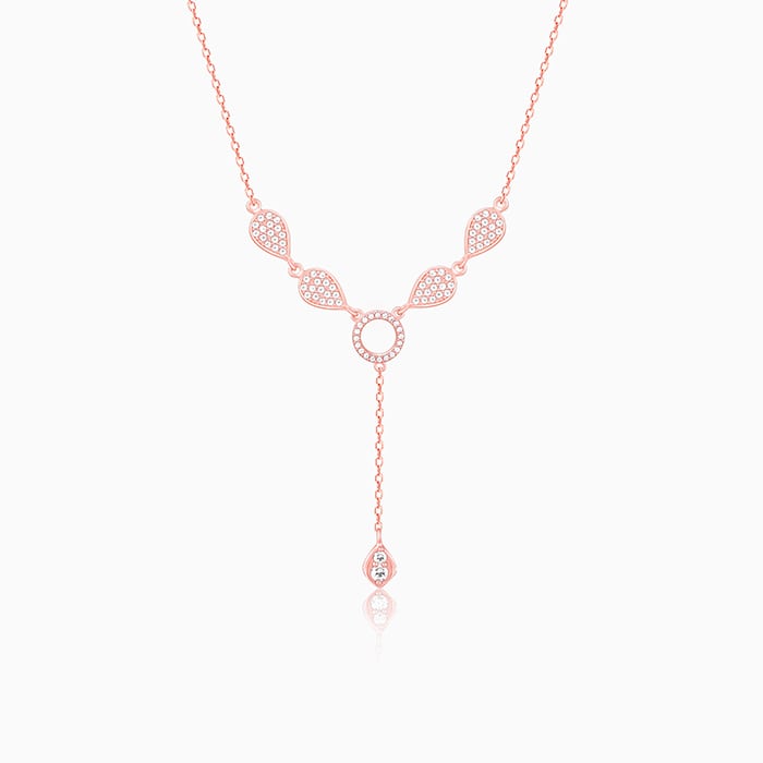 Rose Gold Classic Lariat Necklace