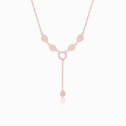 Rose Gold Classic Lariat Necklace