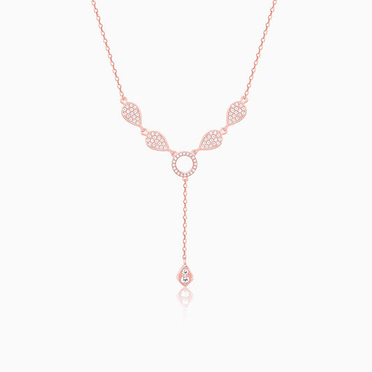 Rose Gold Classic Lariat Necklace