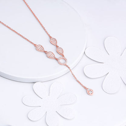 Rose Gold Classic Lariat Necklace