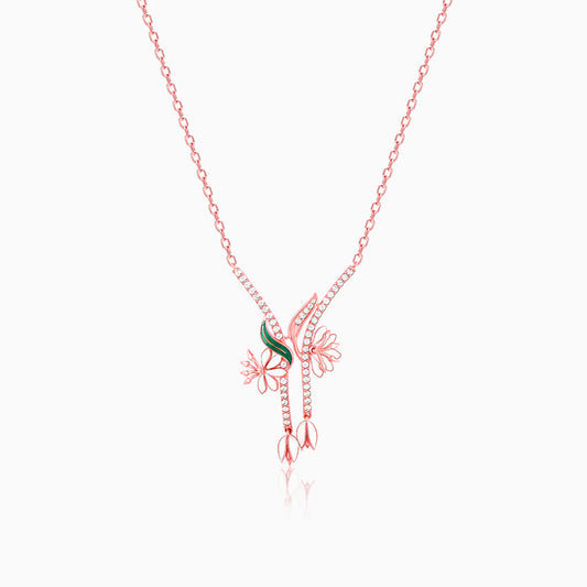 Rose Gold Snowy Safed Musli Necklace