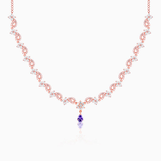 Rose Gold Bridal Celebration Necklace