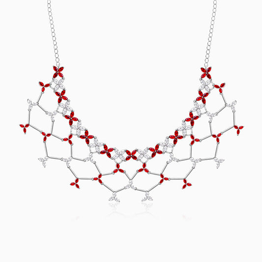 Silver Criss Cross Love Necklace