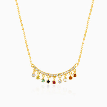 Golden Navratan Necklace