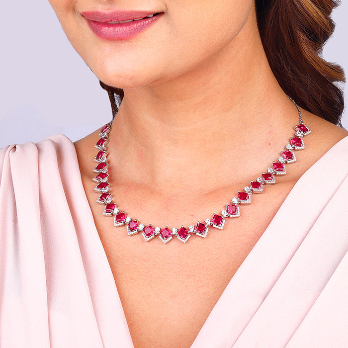 Anushka's Royal Pink Necklace