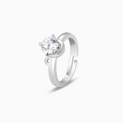 Anushka Sharma Silver Zircon Classic Ring