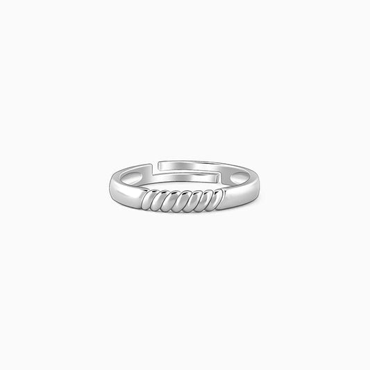 Silver Rope Ring for Him