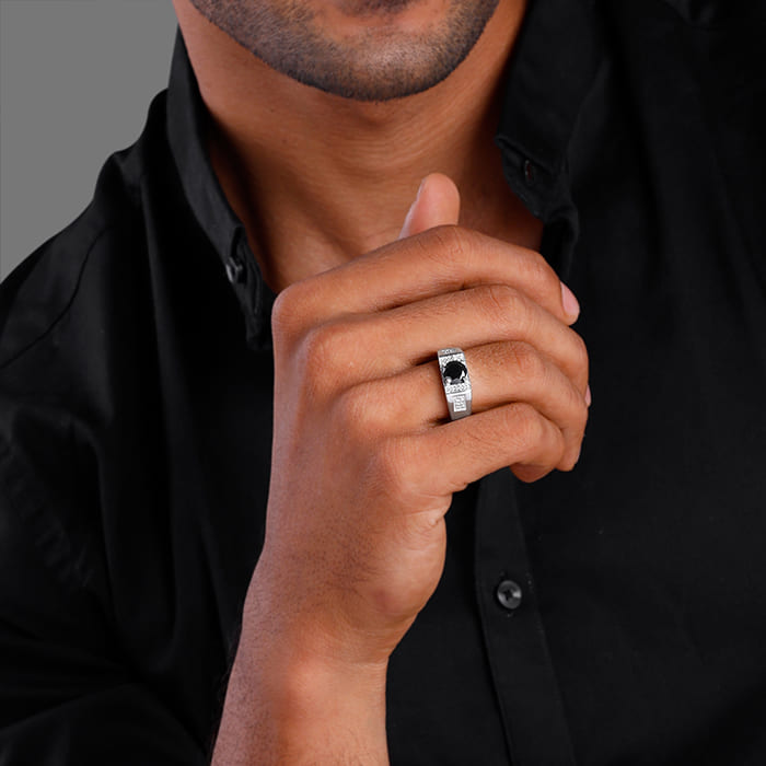 Silver Gentle Harmony Ring For Him