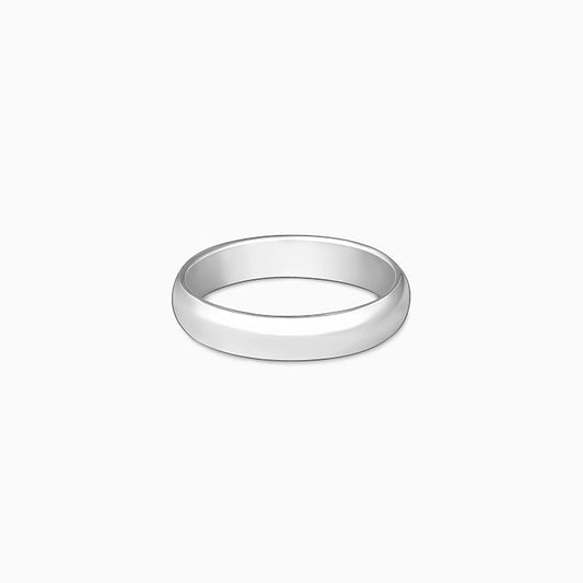 Silver Modern Grace Men's Ring