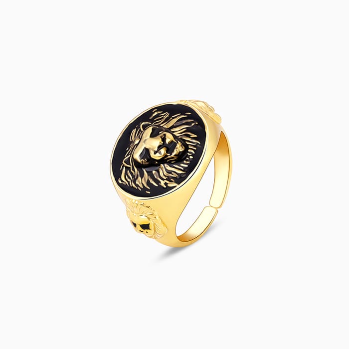 Golden Roar Of Lion Ring For Him