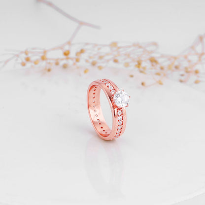 Rose Gold Bright Trail Ring