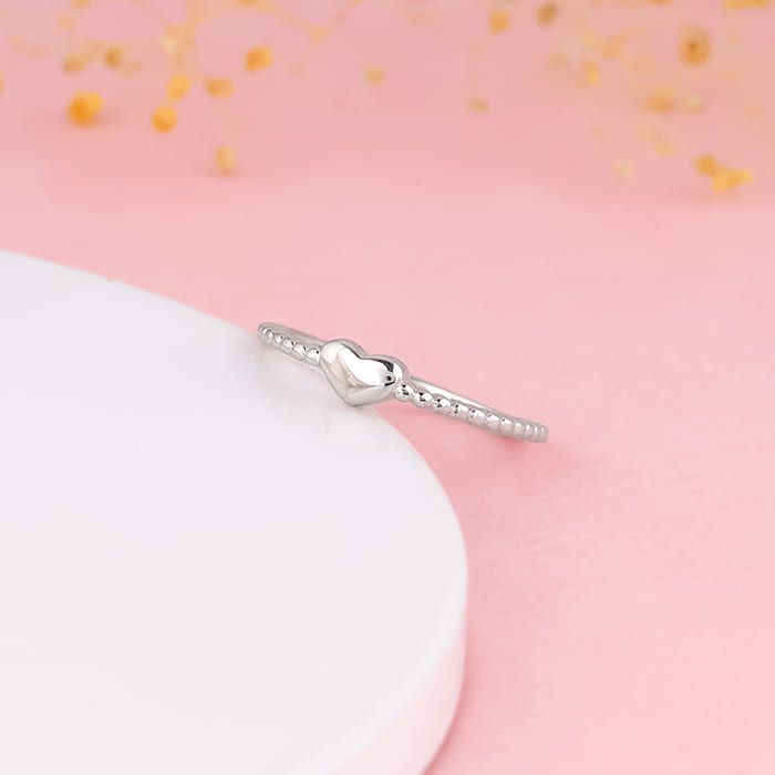 Silver Little Heart Ring