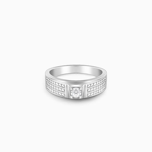 Silver Multistrand Ring For Him