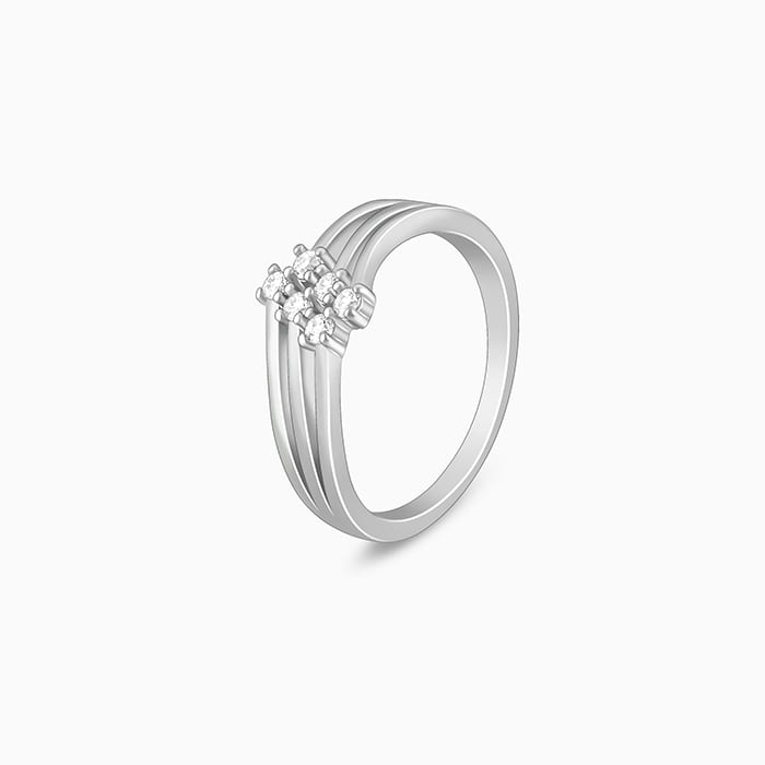 Silver Heavenly Stairs Ring