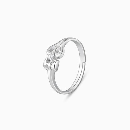 Silver Om Shiva Ring for Him