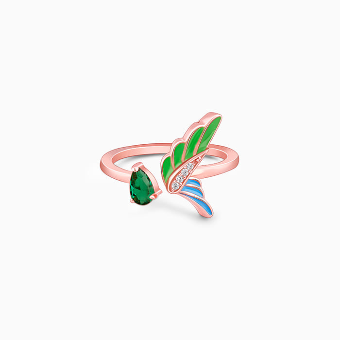 Rose Gold Feather Touch Ring