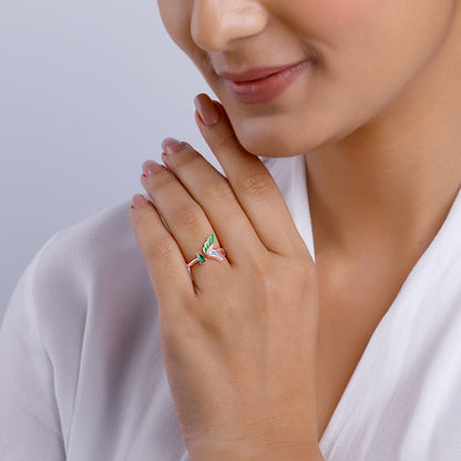 Rose Gold Feather Touch Ring